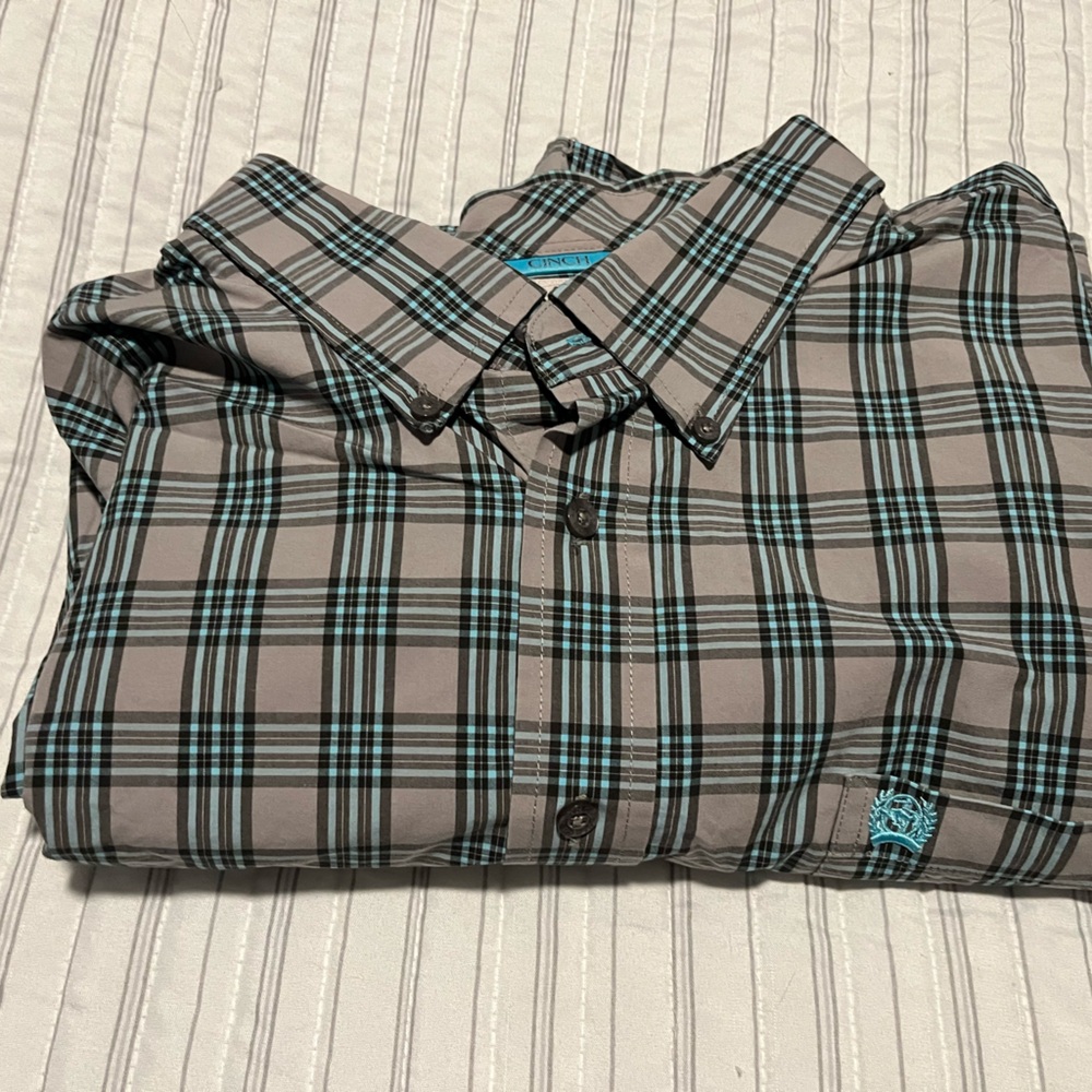 Men’s button down cinch XXL